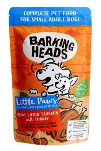 BARKING HEADS Little Paws Lickin Chick&Tur kapsa 150g