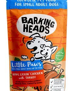 BARKING HEADS Little Paws Lickin Chick&Tur kapsa 150g