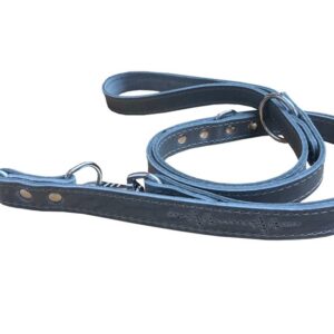 Bafpet Kožené přepínací vodítko EKG 240cm/25mm šedá