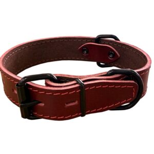 Bafpet Obojek HERRY černé kování 60cm/35mm bordó