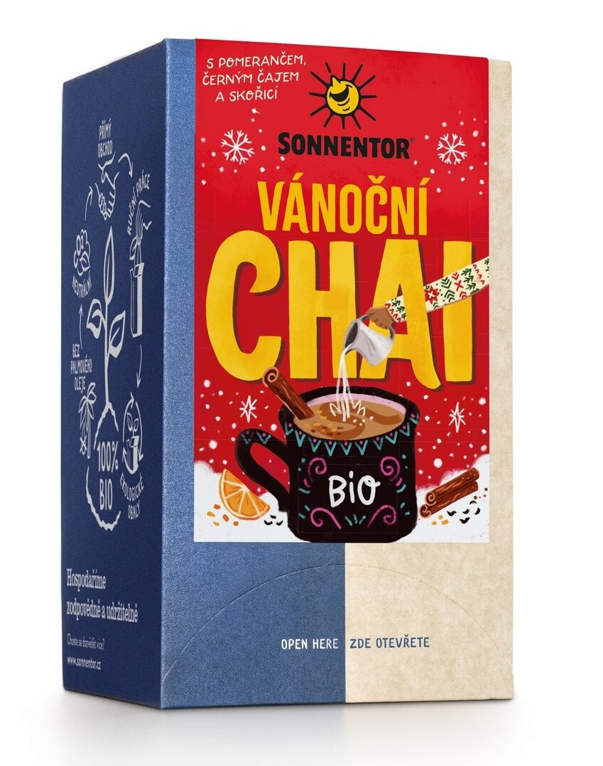 Sonnentor Chai vánoční BIO čaj 32,4g (18 sáčků) Sonnentor Chai vánoční BIO čaj 32,4g (18 sáčků)