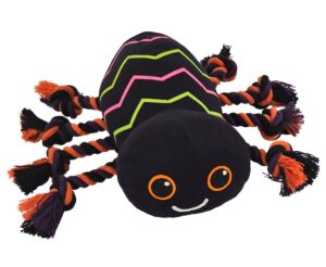 Nobby Halloween plyšová hračka pro psy Pavouk s lanem 21x28cm