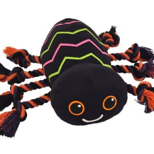 Nobby Halloween plyšová hračka pro psy Pavouk s lanem 21x28cm