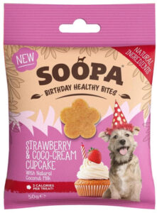 Soopa Pets Soopa Healthy Bites Cupcake s jahodami a kokosem 50 g