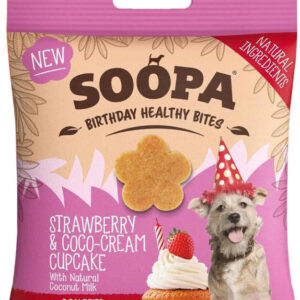 Soopa Pets Soopa Healthy Bites Cupcake s jahodami a kokosem 50 g