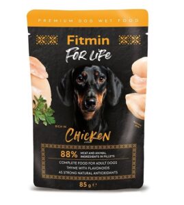 Fitmin For Life Dog kapsička kuře s bylinkami 85g