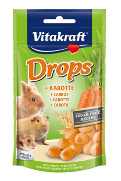 Vitakraft all Rodent Carotties Drops pochoutka pro hlodavce 75g Vitakraft all Rodent Carotties Drops pochoutka pro hlodavce 75g