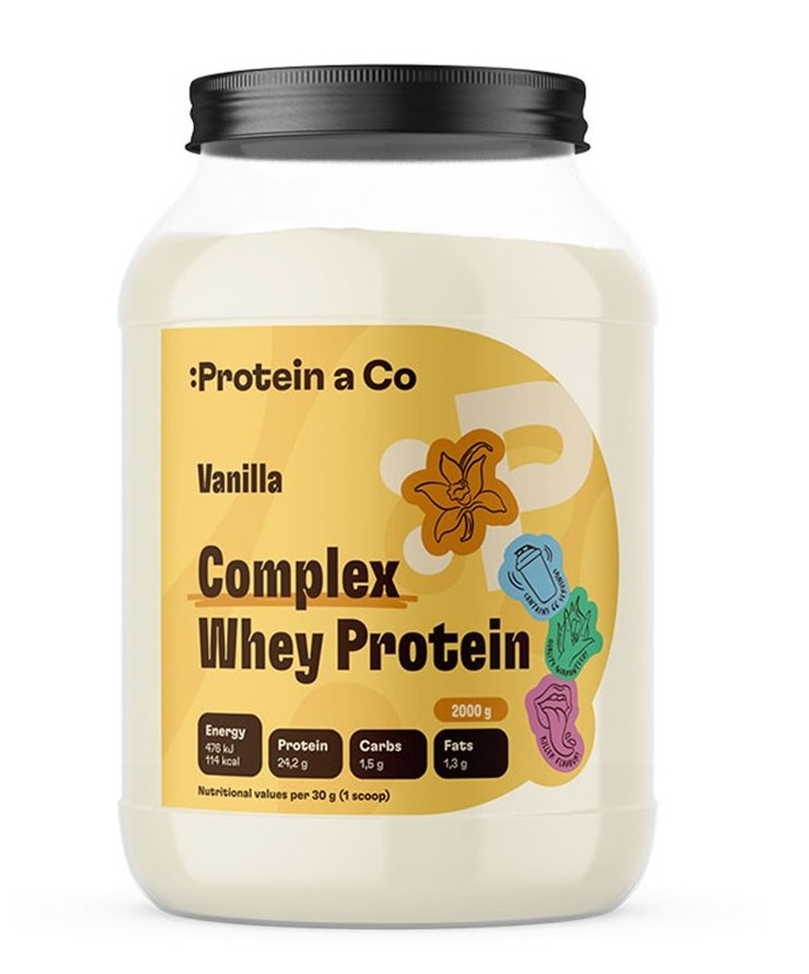 Protein a Co Protein&Co Complex Whey 2 kg - Vanilka Protein a Co Protein&Co Complex Whey 2 kg - Vanilka