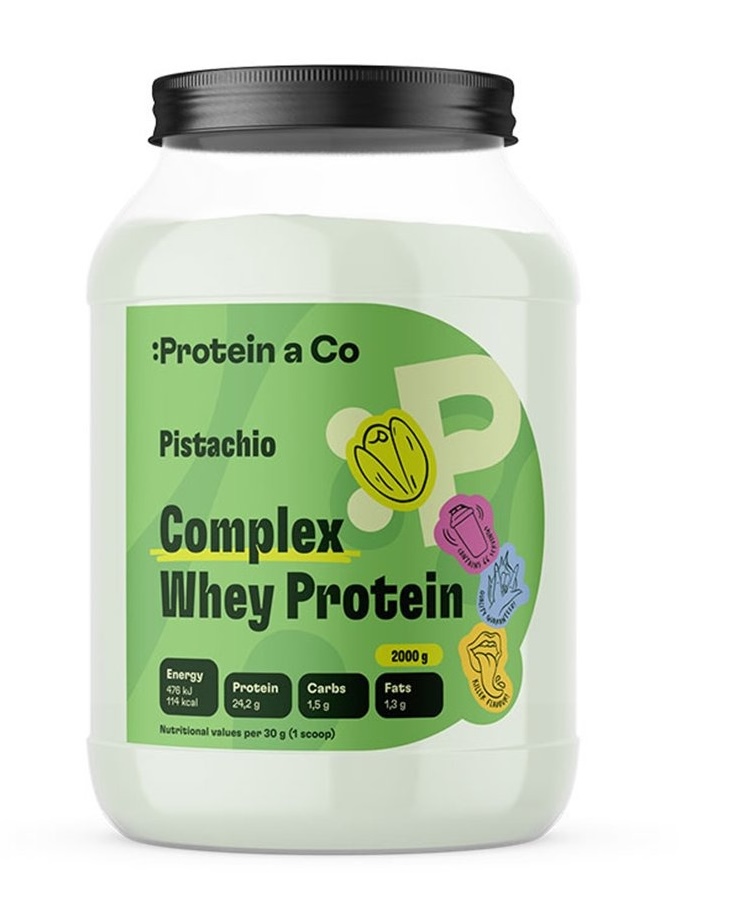 Protein a Co Protein&Co Complex Whey 2 kg - Pistácie Protein a Co Protein&Co Complex Whey 2 kg - Pistácie