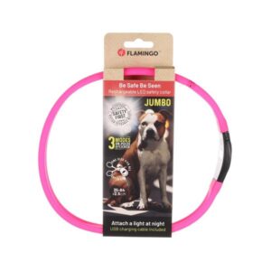 Flamingo obojek svítící Ilona Visio 35-64cm růžový Flamingo