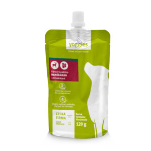 Yoggies Vánoční paštika - Dančí maso s brusinkami 120 g