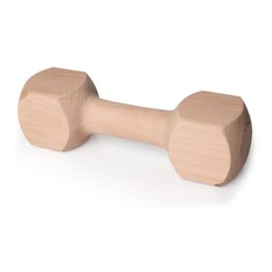 Dřevěná činka aport - hračka pro psy 250g, 21cm