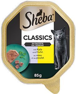 Sheba vanička Classics s telecím a kuřecím 85g