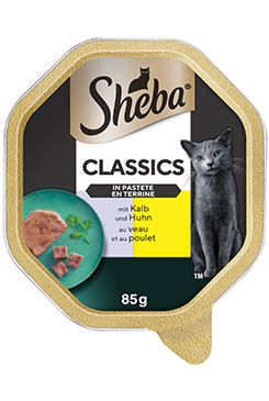 Sheba vanička Classics s telecím a kuřecím 85g Sheba vanička Classics s telecím a kuřecím 85g