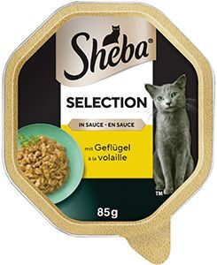 Sheba vanička Selection s drůbežím 85g