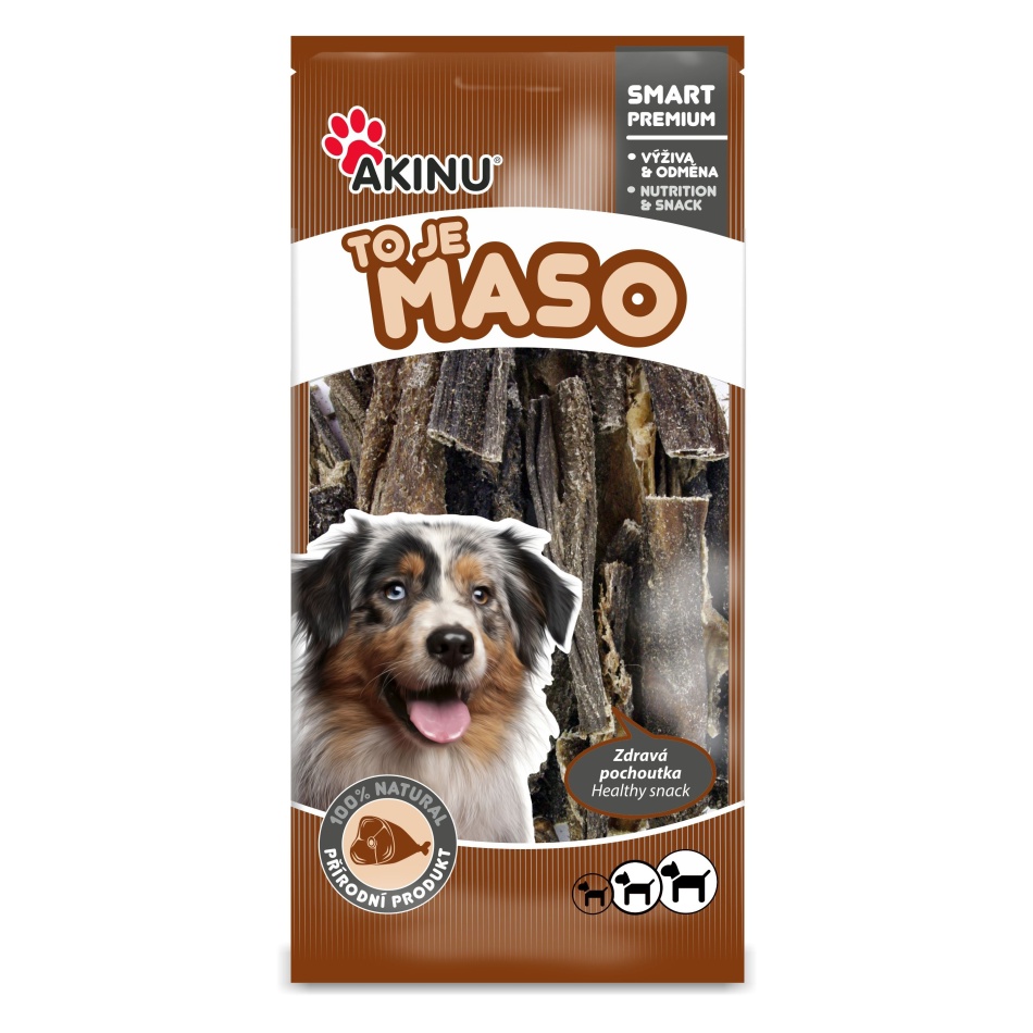 Akinu Hovězí dršťky pamlsek pro psy 500 g Akinu Hovězí dršťky pamlsek pro psy 500 g