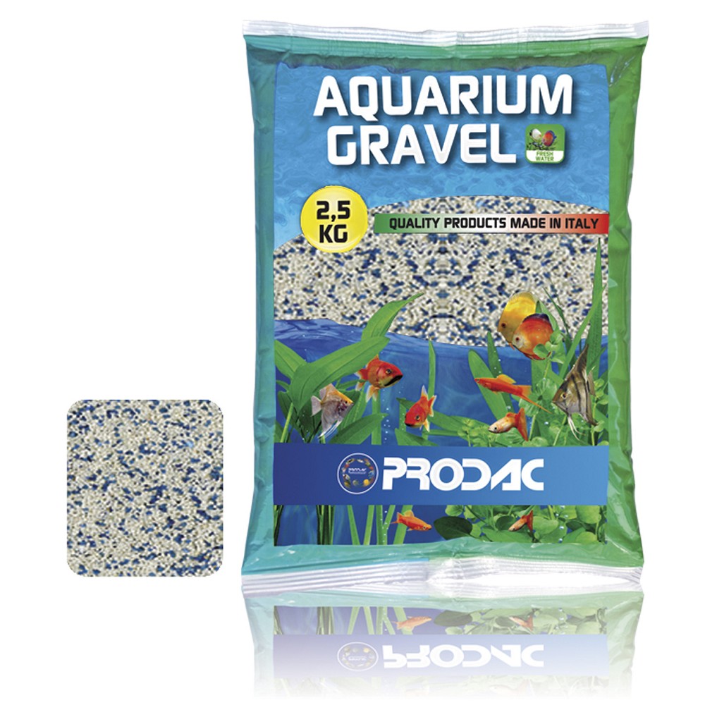 Prodac Fine Sand white/blue akvarijní písek, 2,5kg - akvaristika Prodac Fine Sand white/blue akvarijní písek, 2,5kg - akvaristika