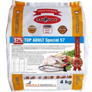 Granule Bardog Lisované granule BARDOG TOP ADULT Speciál 57 – 4 kg