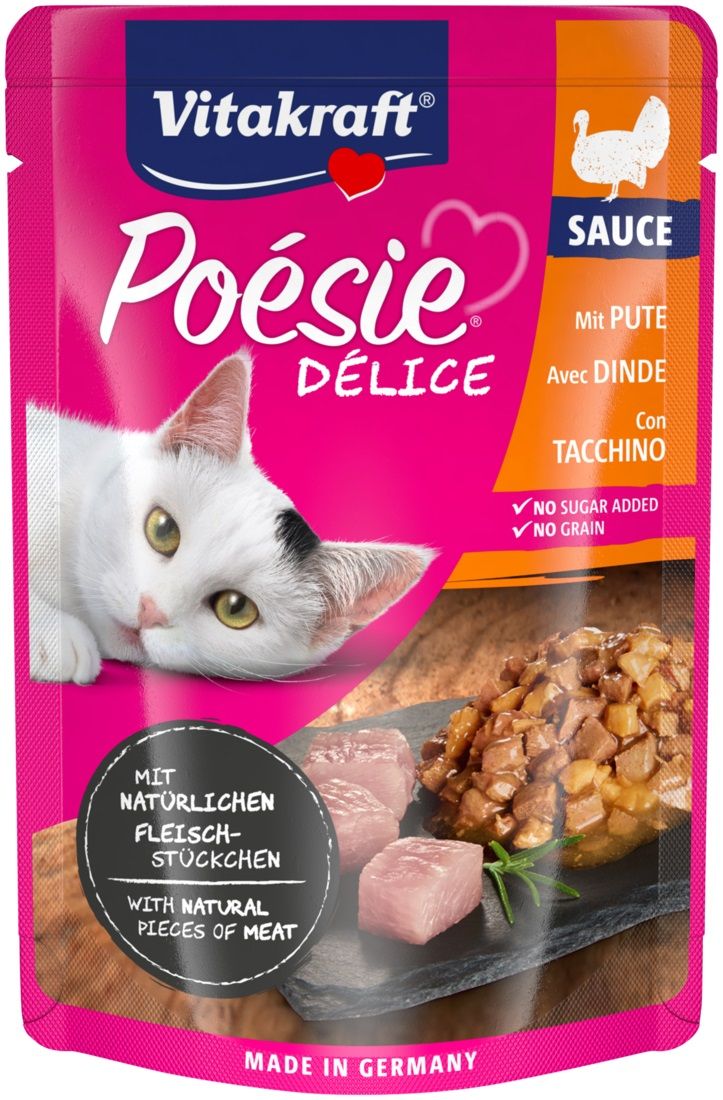 Vitakraft Cat Poésie Déli Sauce Krůtí 85 g Vitakraft Cat Poésie Déli Sauce Krůtí 85 g