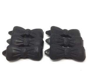 Plastová spona mašle pro psy 4,5 cm - Barva: Černá