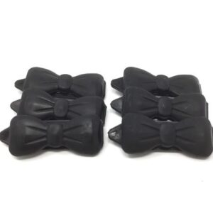 Plastová spona mašle pro psy 4,5 cm – Barva: Černá