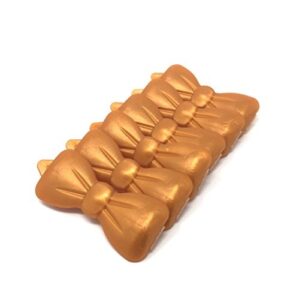 Plastová spona mašle pro psy 4,5 cm - Barva: Zlatá