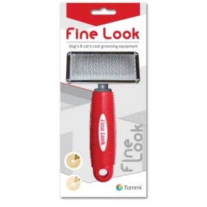 Fine Look red image kartáč pro psy jemný M