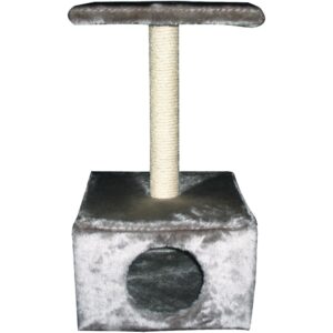 Škrabadlo a odpočívadlo pro kočky Carmen, barva šedá, 30 x 30 x 57cm