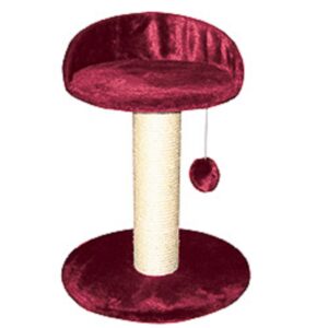Aida kočíčí strom bordó - škrabadlo pro kočky, výška 54cm