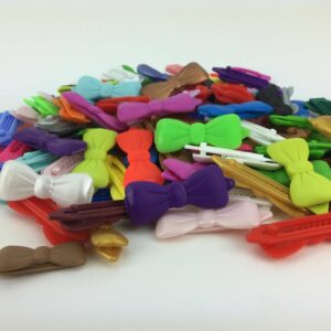 Plastová mašle motýlek malé 3cm – 1 ks Barva: Žlutá