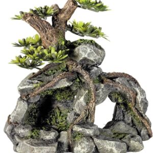 Nobby akvarijní dekorace strom na skále 13,3 x 9,5 x 12,8 cm
