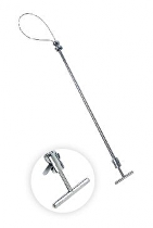 Smyčka k fixaci prasat 60cm, s brzdou