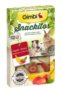 Gimbi Snackitos jahoda + banán 60g