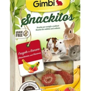 Gimbi Snackitos jahoda + banán 60g