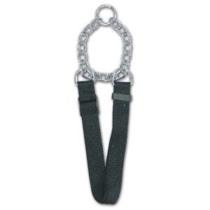 Obojky pro psy - polostahovák pro psy - nylon s řetízkem, 2,5 x 52-80cm