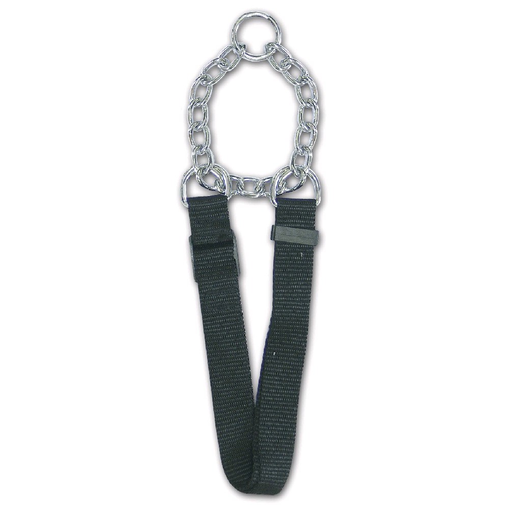 Obojky pro psy - polostahovák pro psy - nylon s řetízkem, 2,5 x 52-80cm Obojky pro psy - polostahovák pro psy - nylon s řetízkem, 2,5 x 52-80cm