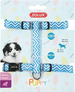 Postroj pes štěně PIXIE nastavitelný modrý 13mm Zolux