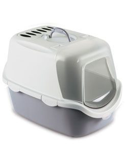 WC kočka CATHY EASYCLEAN kryté šedá Zolux