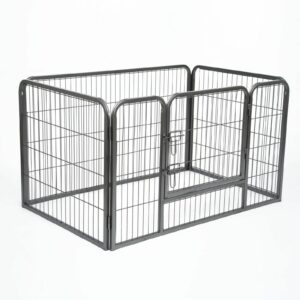 Kovová ohrádka pro psy a štěňata 4 dílná (Uchycení panty)
