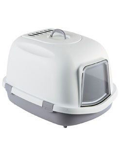 WC kočka SUPER QUEEN kryté šedá Zolux