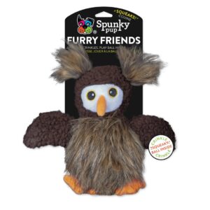 Spunky Pup Sova s pískacím míčkem 20cm