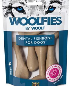 Pochoutka dentální Woolfies Dental Fishbone M 200g