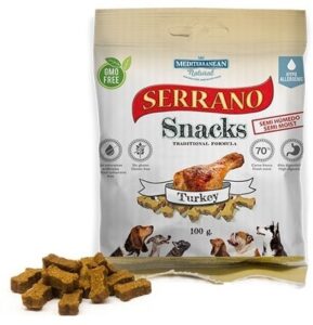 Mediterranean Serrano Snack Meditky krůtí 85g - tréninkové kostičky