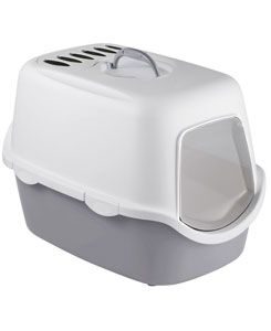 WC kočka CATHY kryté s filtrem šedá Zolux