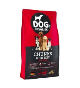 Happy Dog Dogs favorit Chunks with beef 15 kg