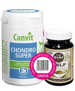 Canvit Chondro Super 230g+Canvit BARF Kelp pro psy 60g