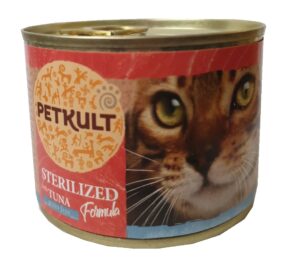Petkult Cat Konzerva Sterilised Tuňák - 12x185g (10 + 2 gratis)