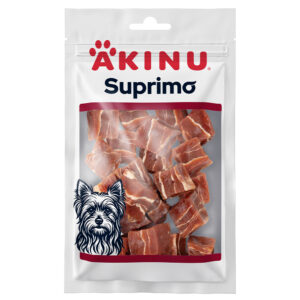 Akinu SUPRIMO Kachní měkké kostky pamlsek pro psy mramorovaný 75 g
