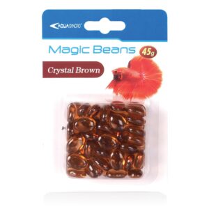 Dekorační kamínky plast-hnědé