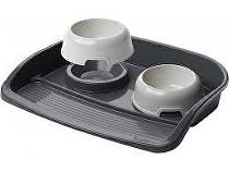 Miska plast 2 kusy - 0,3 l  + podnos LINDO FP